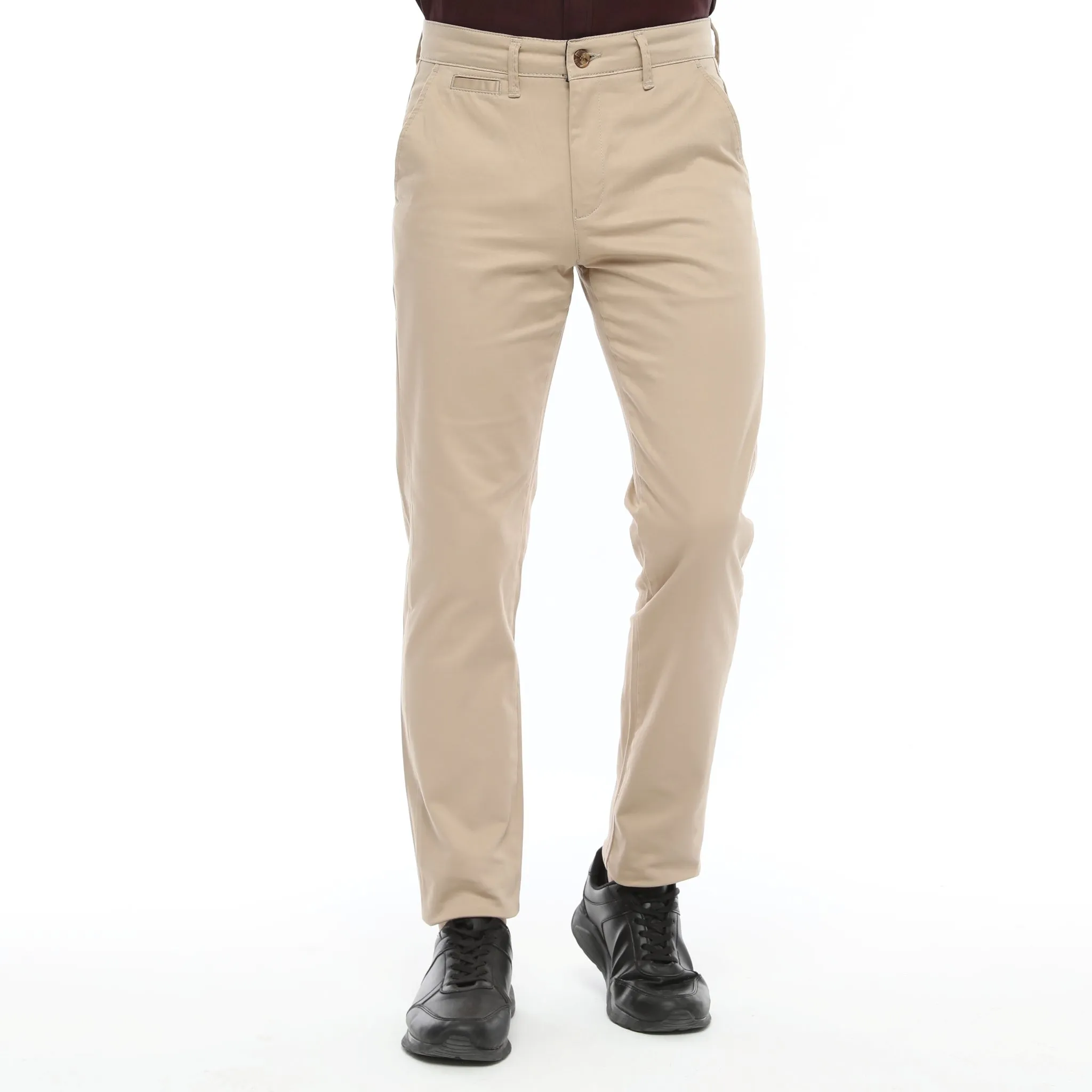 Xact Mens Classic Soft Twill Stretch Chino Trouser