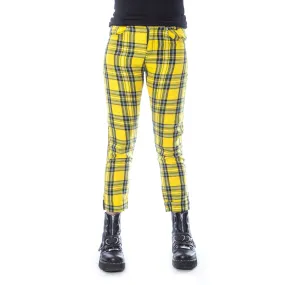 XYLIA PANT - YELLOW TARTAN