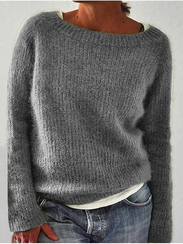 Your New Go-To Color Block Knit Sweater for Women