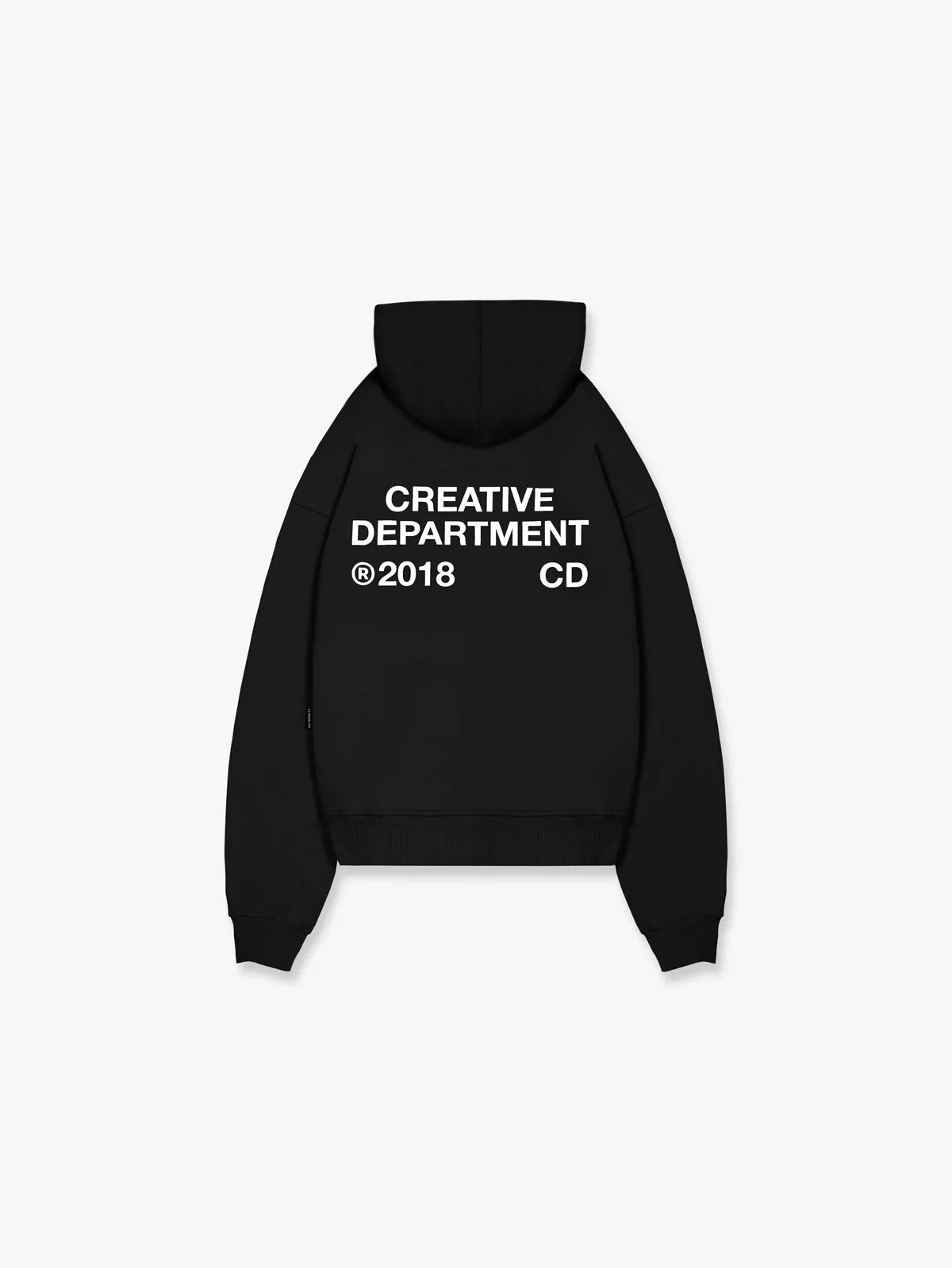 ZIP HOODIE CREATIVE DEPT - BLACK