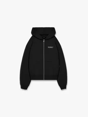 ZIP HOODIE CREATIVE DEPT - BLACK