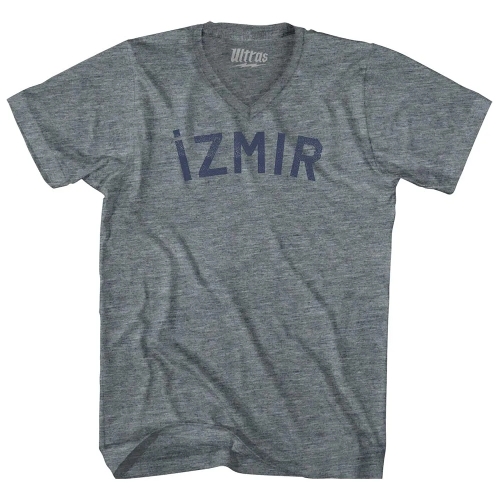 ?zmir Text Adult Tri-Blend V-neck T-shirt